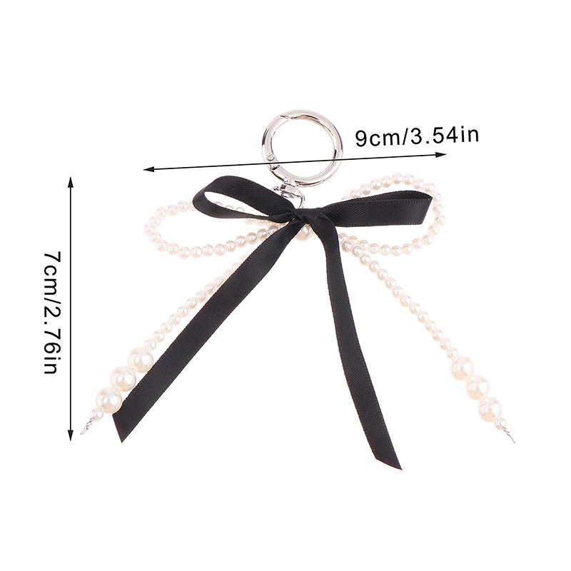 Брелоки с бабочкой-узлом, брелок-бантик, жемчуг, бисер, бант, сумка, подвеска, украшение