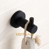 Stainless Steel Robe Black Hook Wall Mount Single Screw Towel Holder Bathroom Accessories Clothes Hook