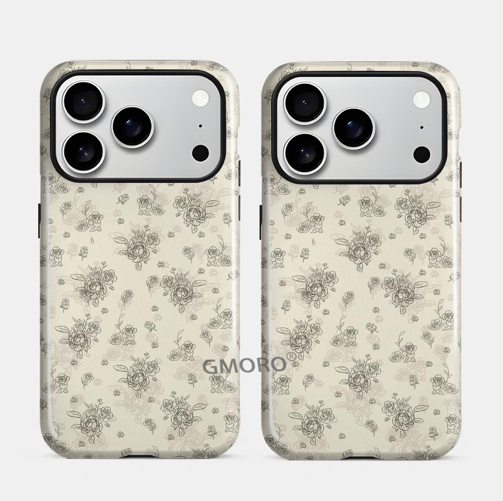 Взрывозащищенный двухслойный чехол для мобильного телефона iphone17promax литературный яблоко 16/15 всесторонний защитный чехол