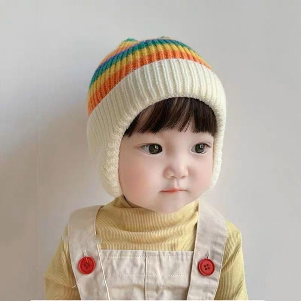 Knitted Knitted Hat Autumn Winter Pullover Hat New Beanie Cap