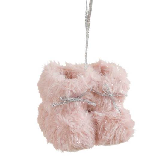 Рождественский сапожок, пушистые туфельки, подвесные украшения на елку, мягкая плюшевая зимняя обувь, подвеска для декора дома и офиса