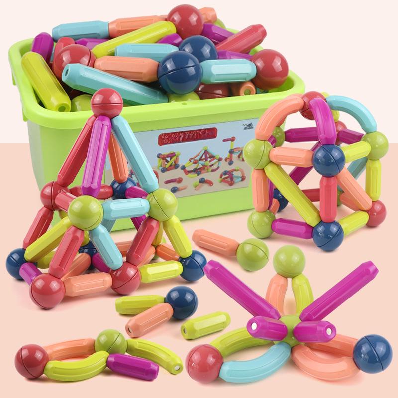 Multi-Purpose Magnetic Building Blocks for Early Education: Versatile DIY Assembly Toy for Boys and Girls