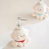 Dog Shape Liquid Soap Dispenser Ceramic Shower Gel Separate Bottles Shampoo Bottle  Kitchen