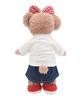 Teddy Bear Mail Order Alice ShellieMay Clothes Costume White T-shirt Denim Set Body Not Included S Size (Red)