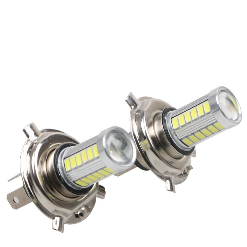 2шт H4 5630 33SMD LED 30W Лампа Автомобильная светодиодная противотуманная фара 6000LM Мотоциклетная светодиодная фара