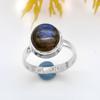 Labradorite Ring, Handmade Ring, Stackable Ring, Oval Ring, Statement Ring, Birthstone Ring, 925 Silver Ring