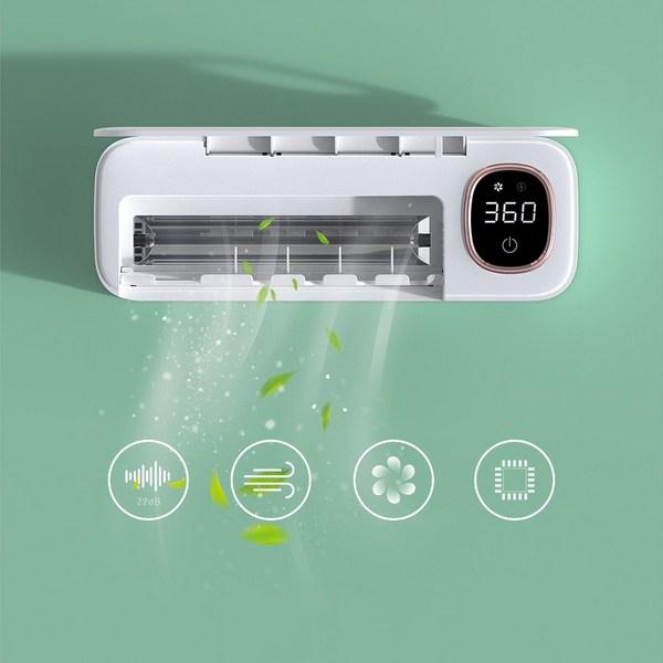 GHKO Smart Wireless Automatic Toothbrush Sterilizer Toothbrush/Razor Dryer Disinfector, White