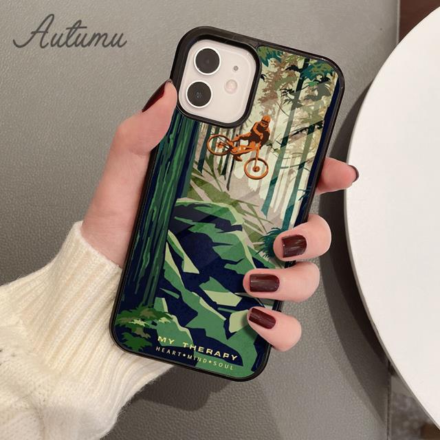 Чехол для телефона «BIKE Cycling Art» для iPhone 11 12 13 14 Pro Max mini X XR XS SE 2020 5 6S 7 8 Plus Samsung Galaxy S21 S22