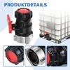 Ball Valves Adapter Corrosion Resistant 75mm Shutoff Valves Water Tanks  Valves for Industrial Liquid Container Draining