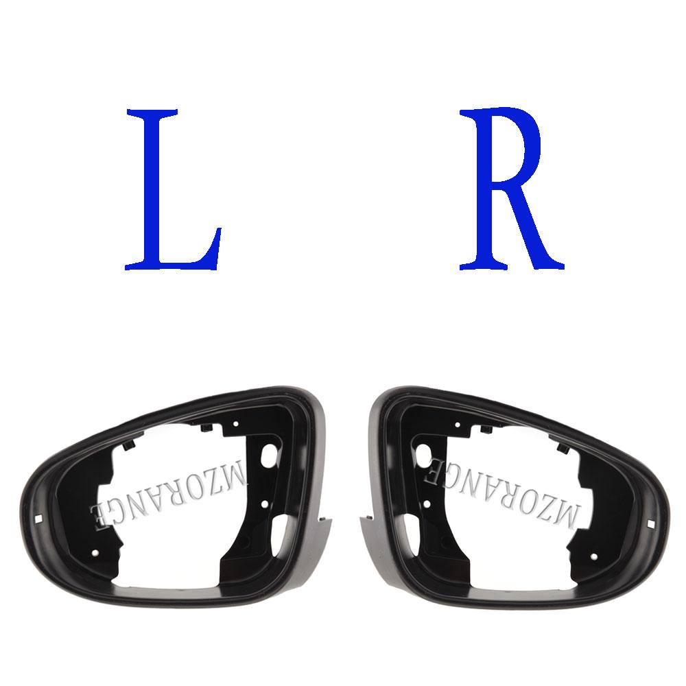 Боковое зеркало с подогревом, стекло зеркала заднего вида, крышка для VW Golf 6 MK6 2009-2013, ярко-черная крышка корпуса зеркала с дверным крылом