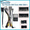 Gamnew Car 16pin Wiring Harness Adapter Canbus Box Decoder Android Power Cable For Honda CRV Civic HRV 2021