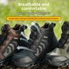 Winter Work Shoes Man Plastic Toe Sneakers Construction Site Lightweight Non-slip Safety Shoes with Rotary Button Safety Boots