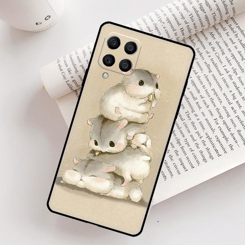 Художественный чехол с хомяком для Samsung Galaxy M12 M56 M06 M32 M52 M35 M55 M15 M11 M13 M14 M16 M36 M31 M53 M34 M54
