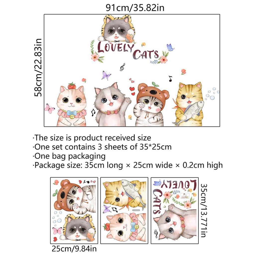 Зеленые настенные наклейки с растениями в горшках, подвесные корзины с черными кошкой и бабочками, съемные настенные наклейки с изображением художественного декора, настенные росписи, украшения для дома