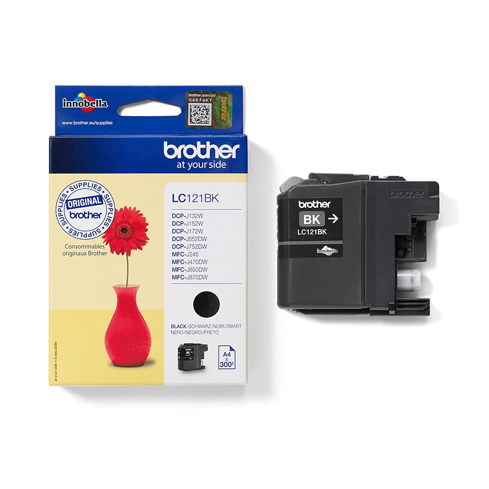 Brother Lc121Bk Lc-121Bk Ink Cartridge Black (Black) 1 Pc