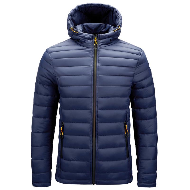 2024 Men's Hooded Light Cotton Jacket for Autumn & Winter