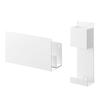 (Yamazaki) [Includes Plasterboard Tweezers and Wood Screws] Compatible with Plasterboard Walls, This White Game Console Storage Case Allows Y