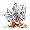 LLY-2062 Cute Cartoon 3D Goku Popular Car Stickers PVC Anime Auto Accessories Sunscreen Waterproof Cover Scratches Decals