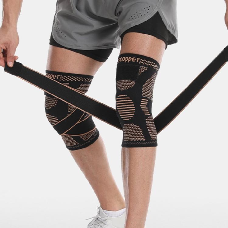 Breathable Knee Support Multifunctional Knee Brace Adjustable Knee Compressions Sleeves Copper Knee Pads for Adult