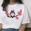 Spirited Away Totoro T-Shirt Femme Japanese Cartoon Tshirt Women Harajuku Miyazaki Hayao Anime Clot Lady Tees