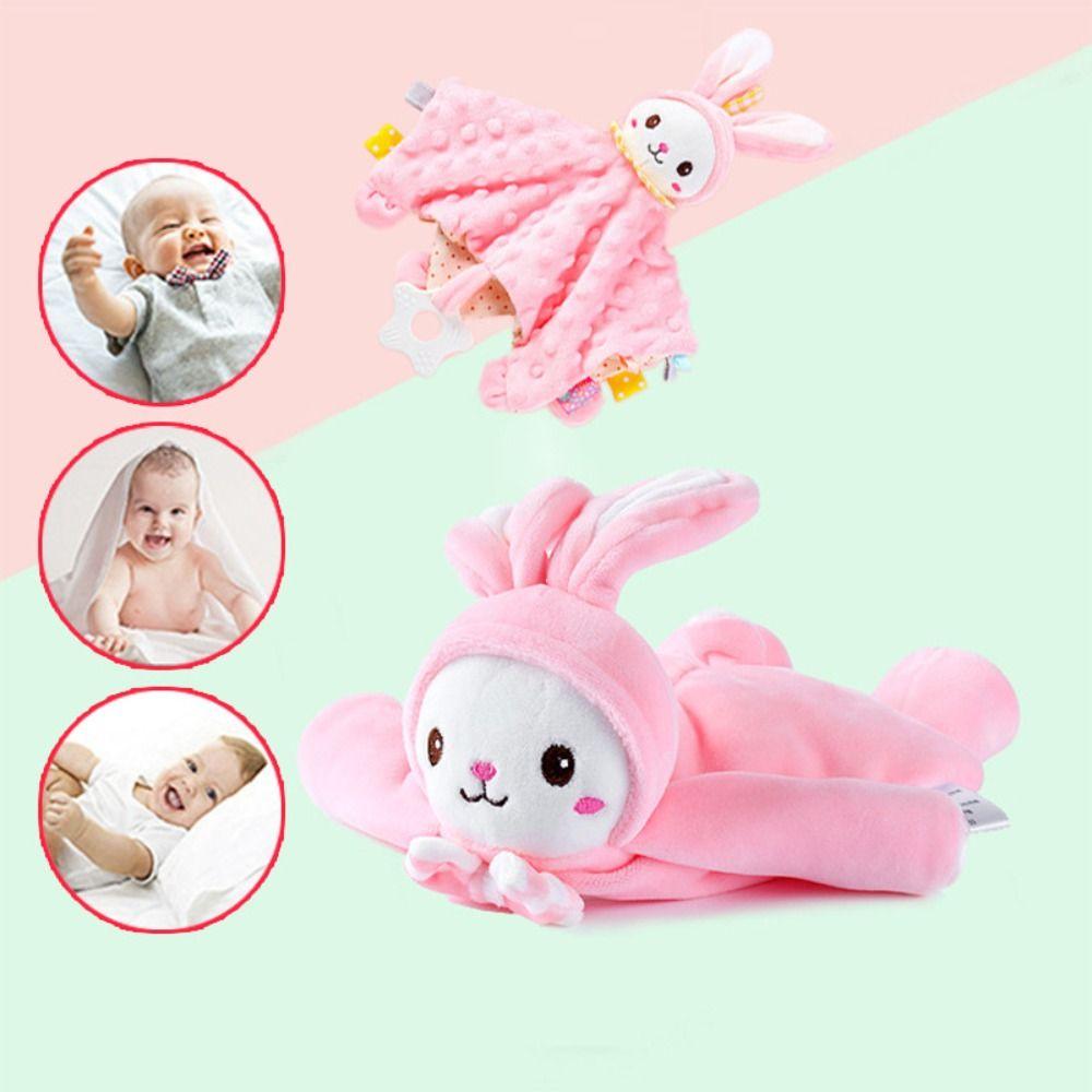 Snuggle Toy Baby Security Soothing Towel Silicone Teether Soothing Doll Towel Nursery