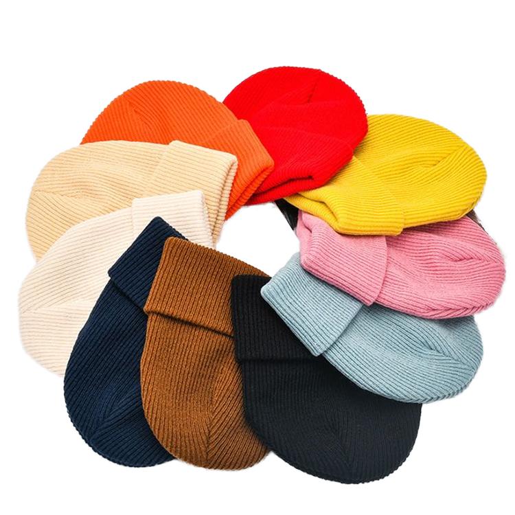 Best-Selling OEM Wool Knitted Beanie Hand Drawn Custom Logo Embroidery Common Outdoor Warm Hat for Travel and Beach Use