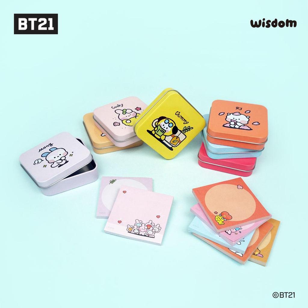 BT21 minini Набор блокнотов в жестяной коробке BTS Товары