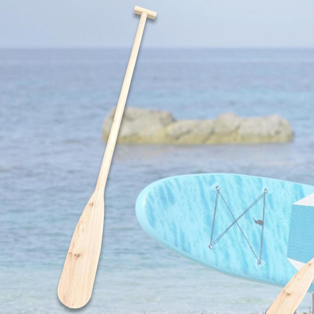 Wood Paddle Decoration Craft Handheld Unfinished Dragon Boat Oar for Kayak