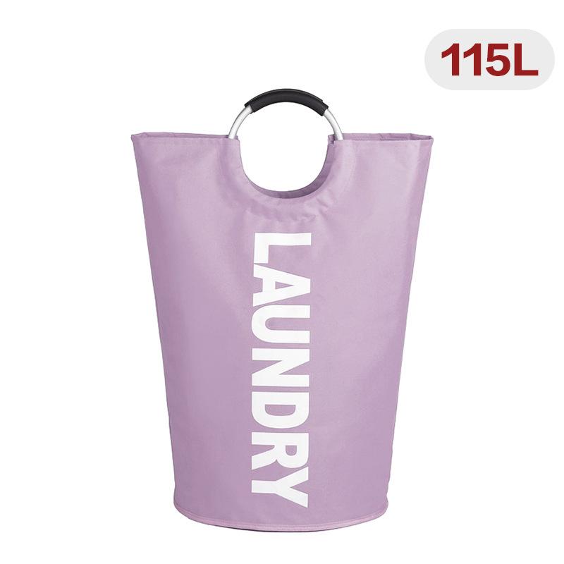 115L X-Large Laundry Basket, Collapsible Fabric Laundry Bag, Foldable Laundry Hamper, Folding Washing Bin