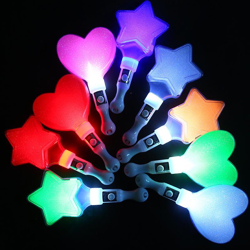 1-10pcs Kpop Lightstick Fluorescent Stick Concert Pentagram Glow Stick Handheld Flashing Rod Idol Idol Support Rods
