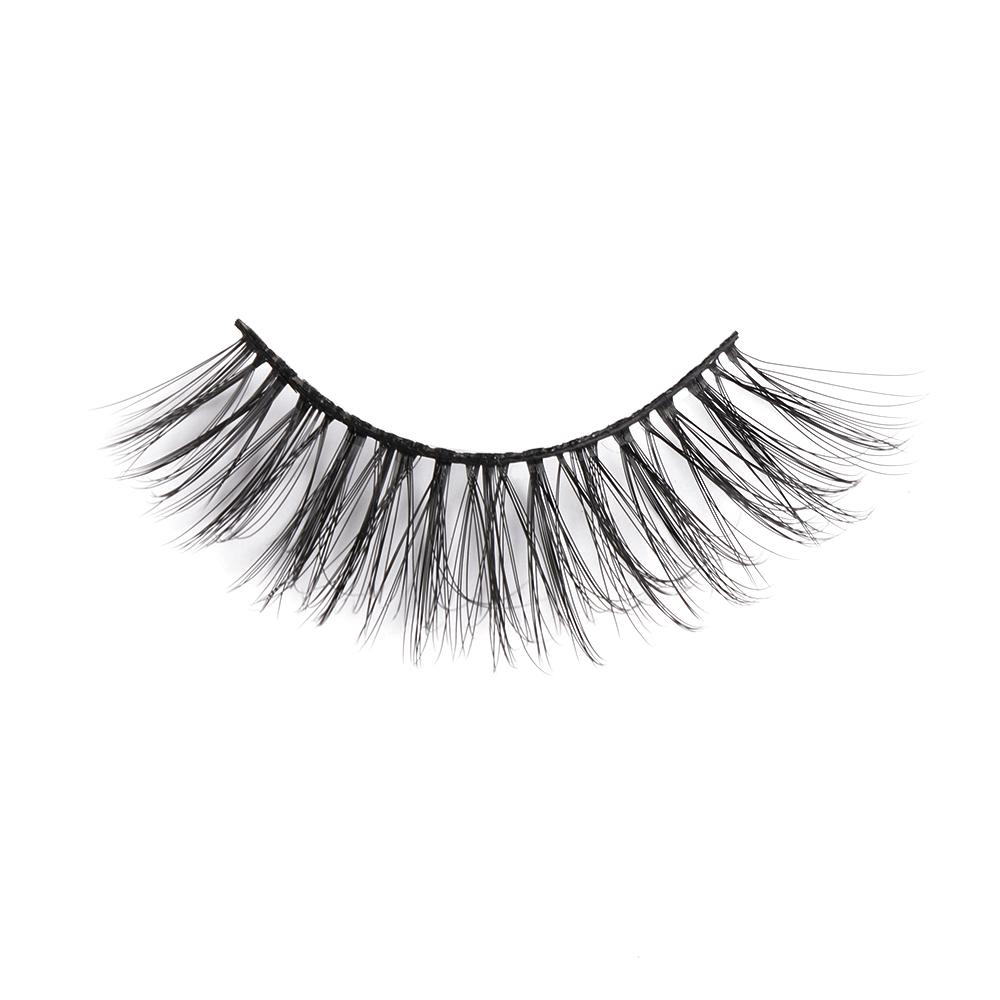 Reusable Glue Included Wispy 3D Soft Mink Hair Eye Lash Extension False Eyelashes Natural Long