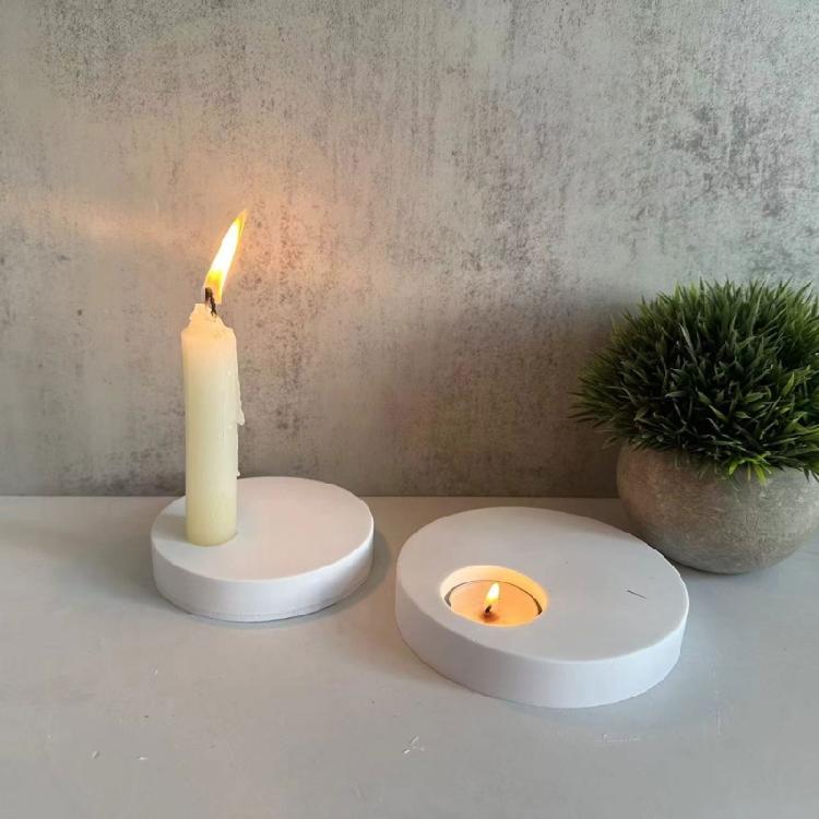 Силиконовая форма Гипсовая форма для подсвечника Круглая форма Подставка для свечи Форма для украшений