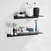 30-50cm Wall-mounted Bathroom Shower Shelf Black/White Wash Gargle Storage Rack Holder Toilet Organize Aluminum Bathroom Shelves