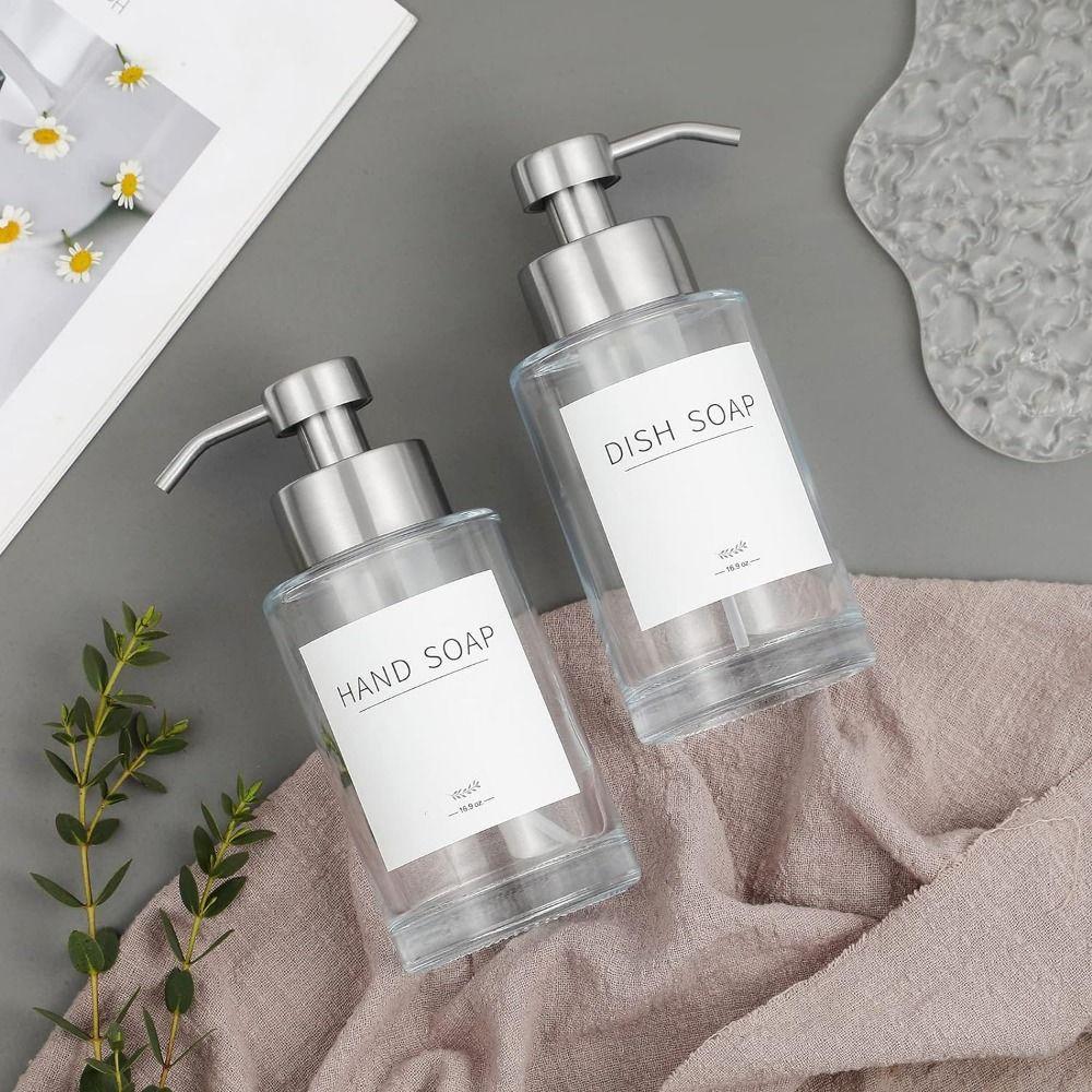 Многоразовый пенный дозатор для мыла Круглая бутылка с ручным насосом Легкая в использовании бутылка с пенным насосом Гель для душа