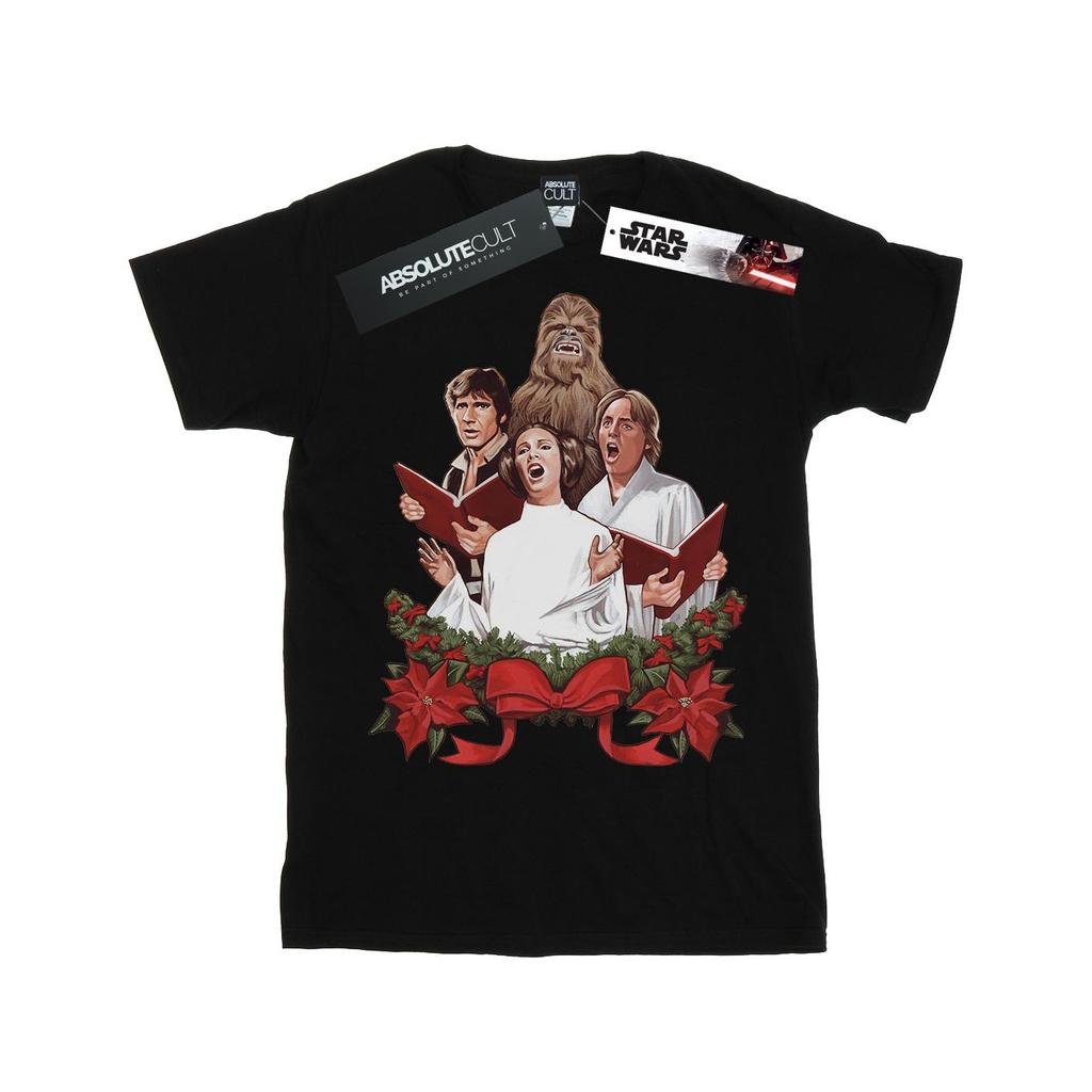 Star Wars Womens/Ladies Christmas Carols Cotton Boyfriend T-Shirt