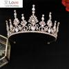 Винтажные хрустальные короны и диадемы со стразами, корона принцессы и королевы, диадема, свадебный головной убор, аксессуары для волос, ювелирные изделия