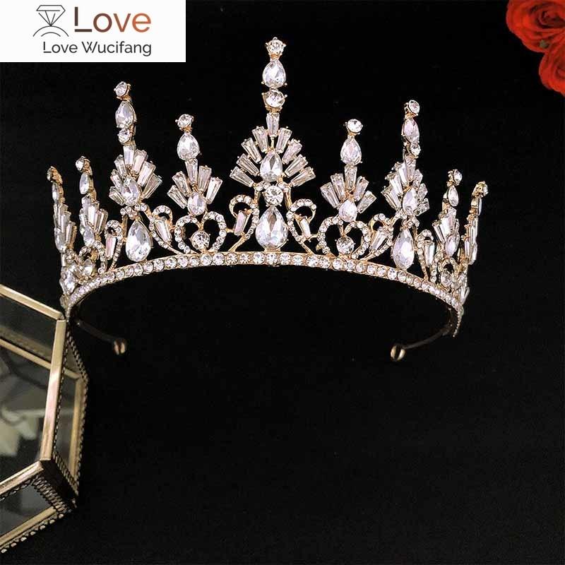 Винтажные хрустальные короны и диадемы со стразами, корона принцессы и королевы, диадема, свадебный головной убор, аксессуары для волос, ювелирные изделия