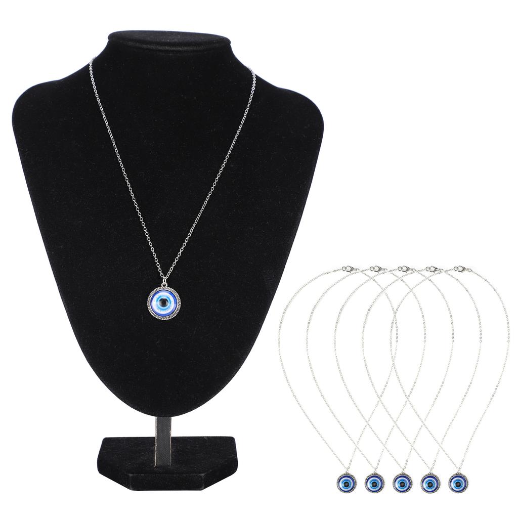 5 шт. турецкое ожерелье с голубым глазом, защита, счастливый кулон, ювелирные изделия, аксессуары, подарки, ремесла