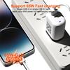65W GaN Fast Charger: QC 3.0 & PD with 9V/12V for EU/US, Ideal for Laptops & USB Devices