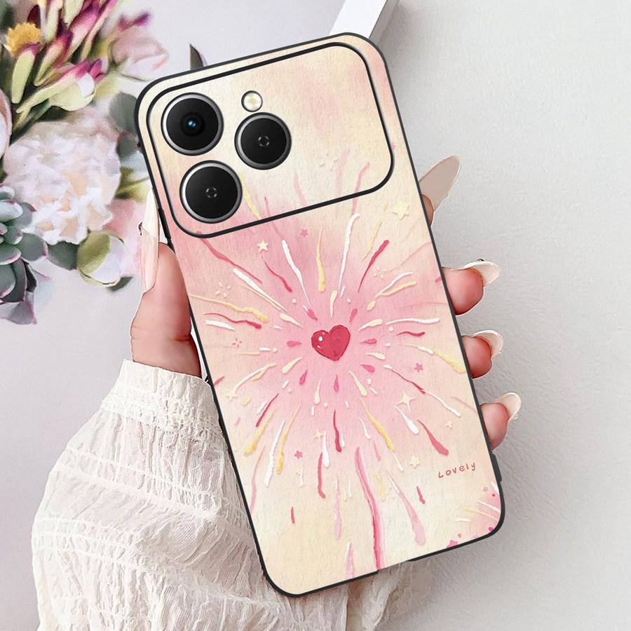 Для Tecno Spark 40 Spark40 C Чехол для телефона ТПУ Оболочка Роскошный Расписной Мягкий Силикон Чехол Для Tecno Spark40C Spark 40C Задняя крышка