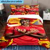 3PCS Football Spirit Ya-mal  Bedding Set,Including 1pc Duvet Cover And 2pcs Pillowcases Perfect for Bedroom, Dormitory, Fan Christmas gift