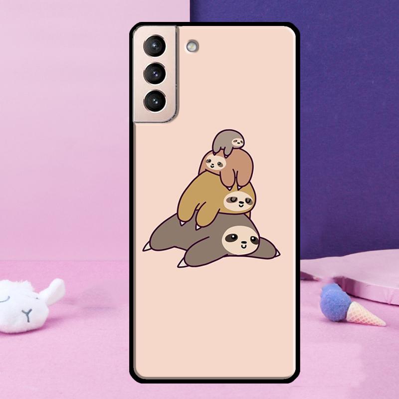 Чехол для телефона с ленивцем, милое животное, для Samsung Galaxy S25 S24 Ultra S9 S10 S20 S21 S22 Plus S23 FE S24 FE