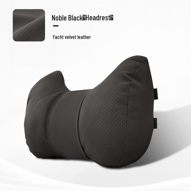 Car Headrest & Lumbar Support Pillow Set - 5-Piece Neck & Back Cushion for New Vehicles