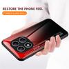 For Xiaomi Redmi Note 14 Pro 4G Case Anti-Scratch Tempered Glass+PC+TPU Phone Cover