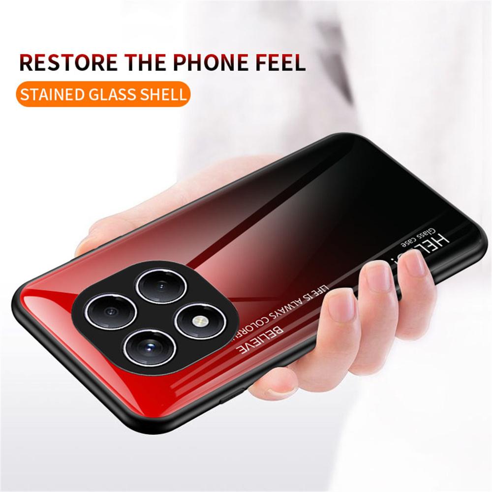For Xiaomi Redmi Note 14 Pro 4G Case Anti-Scratch Tempered Glass+PC+TPU Phone Cover