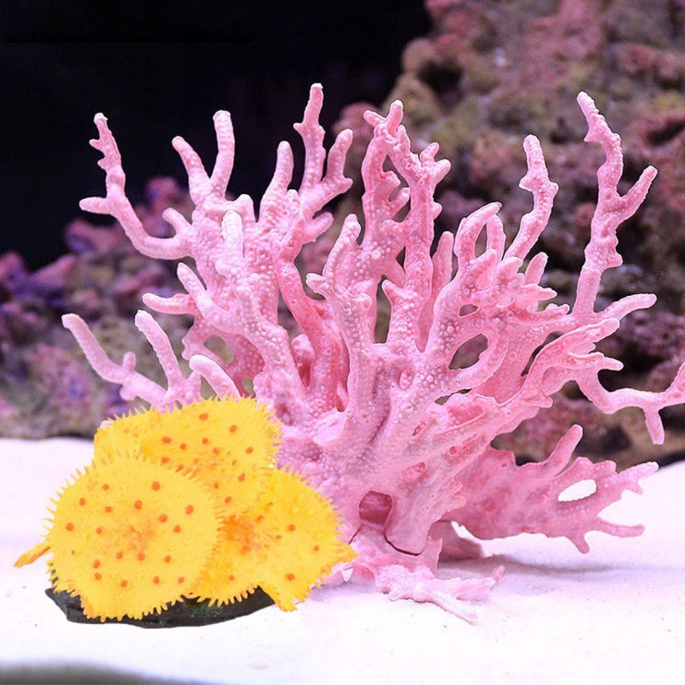 for Fish Tank Decoration Fake Lifelike Aquarium Ornament Artificial Coral Coral Reef Simulated Reef
