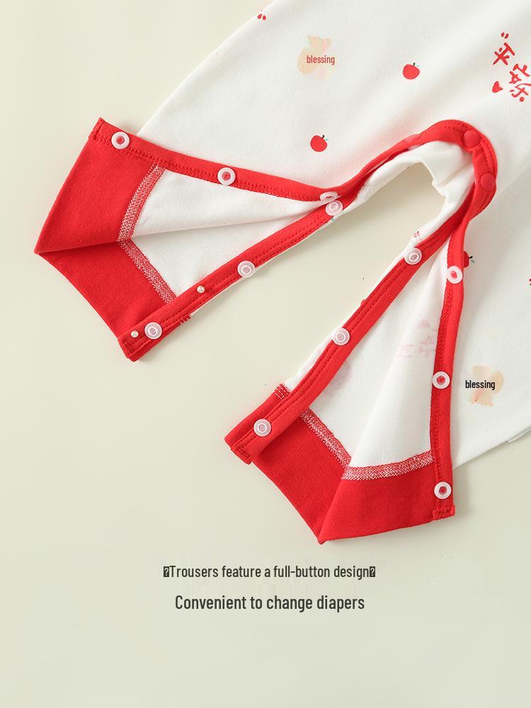 Детский хлопковый комплект нижнего белья без косточек на весну и осень: Базовый слой с высокой талией для мальчиков и девочек