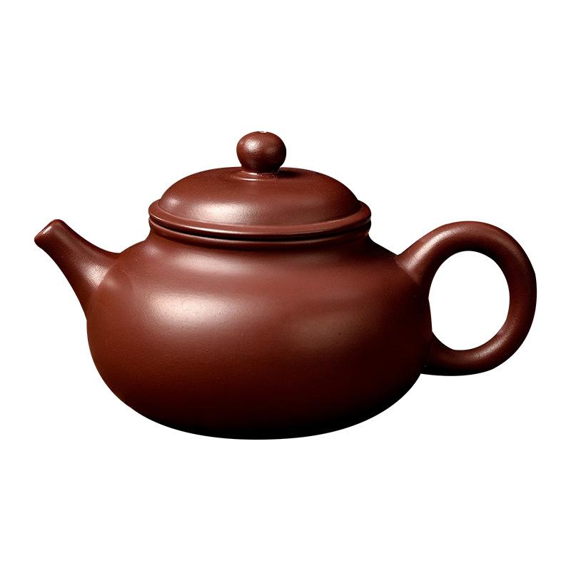 Large Control Kettle Zisha Pot Xishi Dragon Egg Pot Brewing Tea Brewing Teapot Kung Fu Tea Set Purple Clay Teapot Household