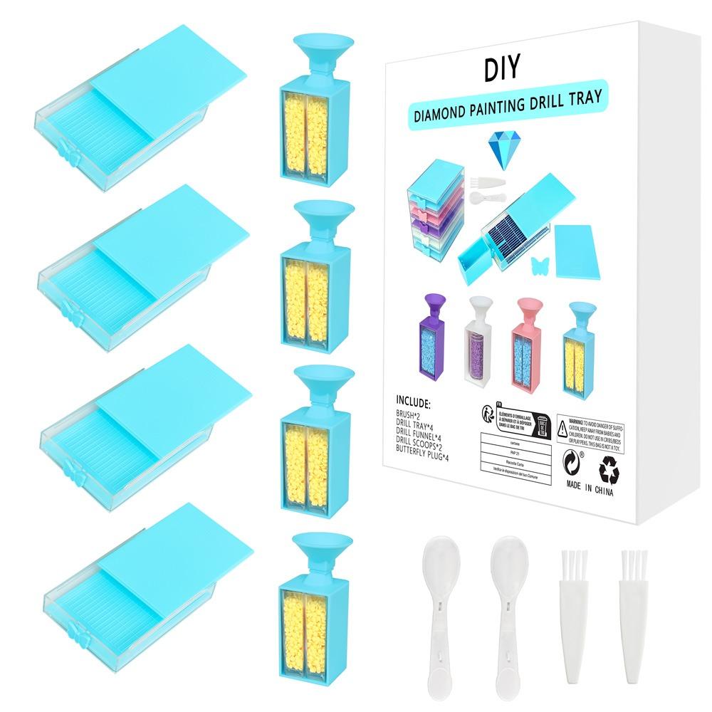 Сделай сам Поделки Дрели Воронка Аксессуары для вышивки крестом Подставка для дрелей Коробка для хранения Инструмент для алмазной мозаики 5D