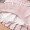 Летняя юбка-полуюбка для девочек Плиссированная юбка Детское однотонное летнее платье Короткая юбка Юбка для девочек